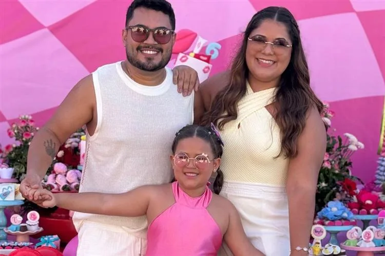 Janayna e Ton Santos celebram os seis anos da filha Tayla