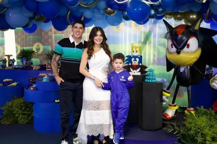Ingra e Zé Vaqueiro celebram os cinco anos do filho Daniel com tema Sonic