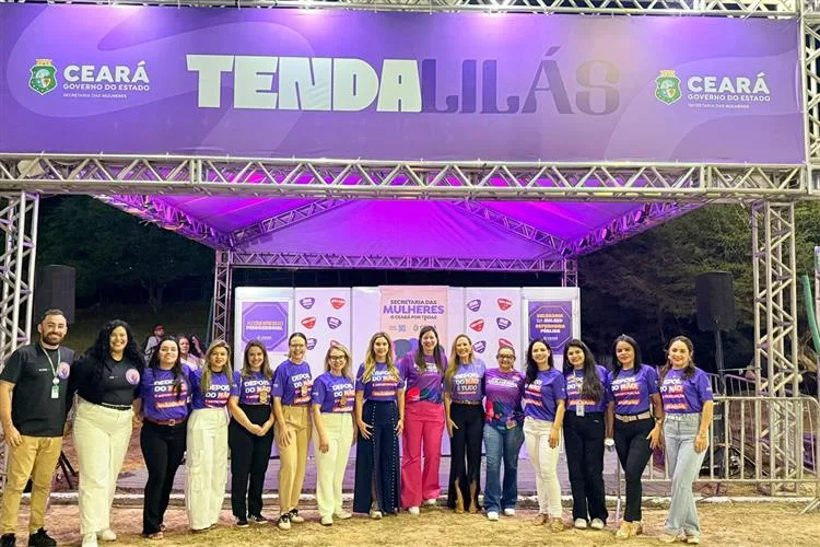 Liliane Araújo participa da inauguração da Tenda Lilás no Fortal 2025