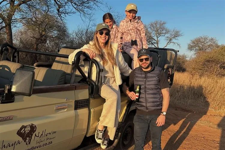 Isabela Franklin e Ivan Bezerra se encantam no primeiro safári em família