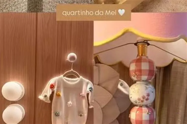 Bruna Biancardi compartilha fotos do quarto da filha Mel e vivências da maternidade