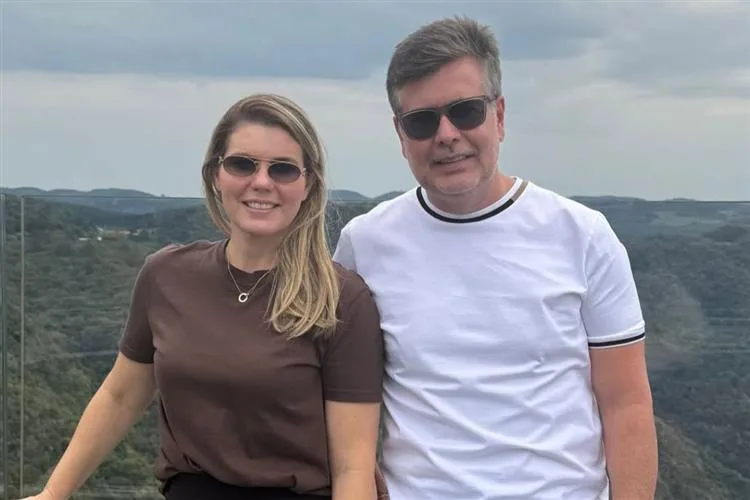 Liliane Meira e Alexandre Pereira pegam a rota de Gramado
