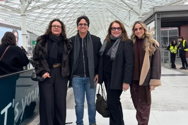 Luiziane Cavalcante, Cristiane Araújo, Roberta Fernandes e Panta Neto participam da Mido Eyewear