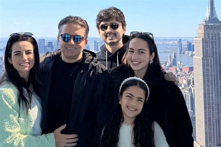 Giselle e Pedro Ivo Frota apreciam os encantos de New York em família