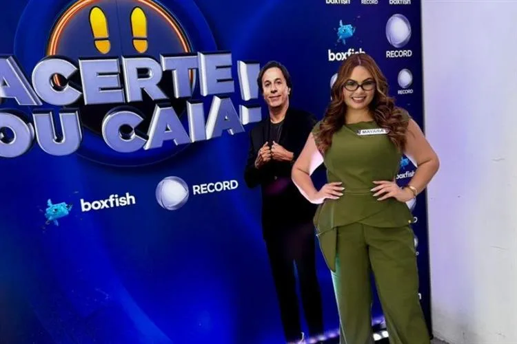 Mayara Lorena participa do programa "Acerte ou Caia" com Tom Cavalcante