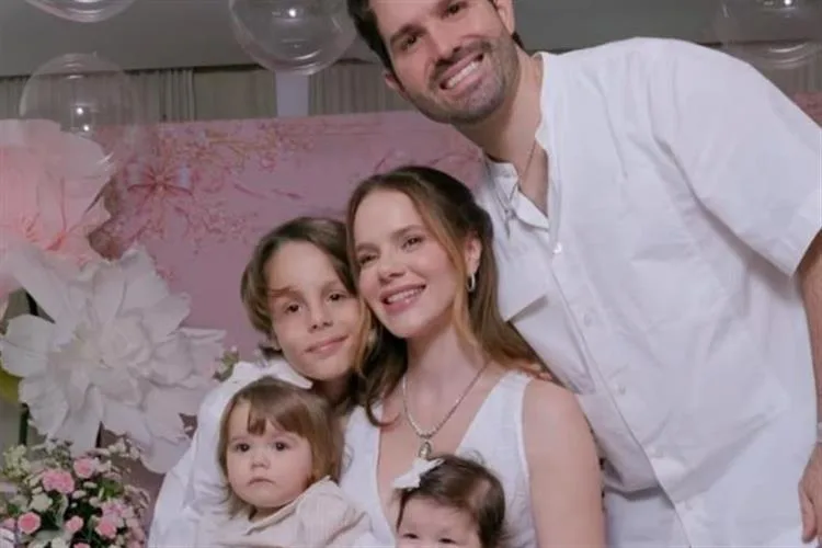 Paulinha Sampaio e Felipe Rocha celebram os três meses da filha Celeste Maria
