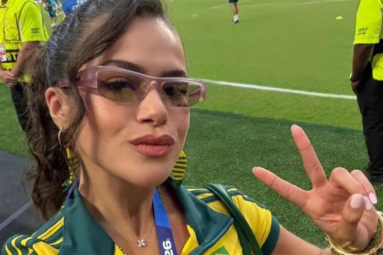 Maísa acompanha Brasil em Miami e chama atenção com torcida