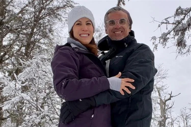 Mariana Matos e Márcio Castro vivem sonho com a família em Bariloche
