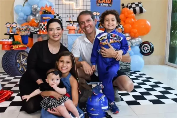 Jamila Araújo e João Paulo Saraiva festejam os quatro aninhos do filho Caio