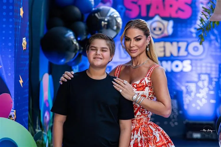Jamile Lima festeja os 12 anos de Lorenzo com tema Brawl Stars