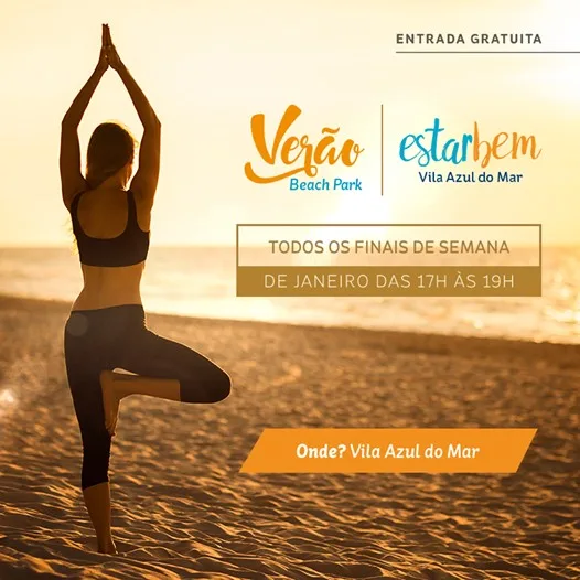 Beach Park com programação de bem-estar e equilíbrio