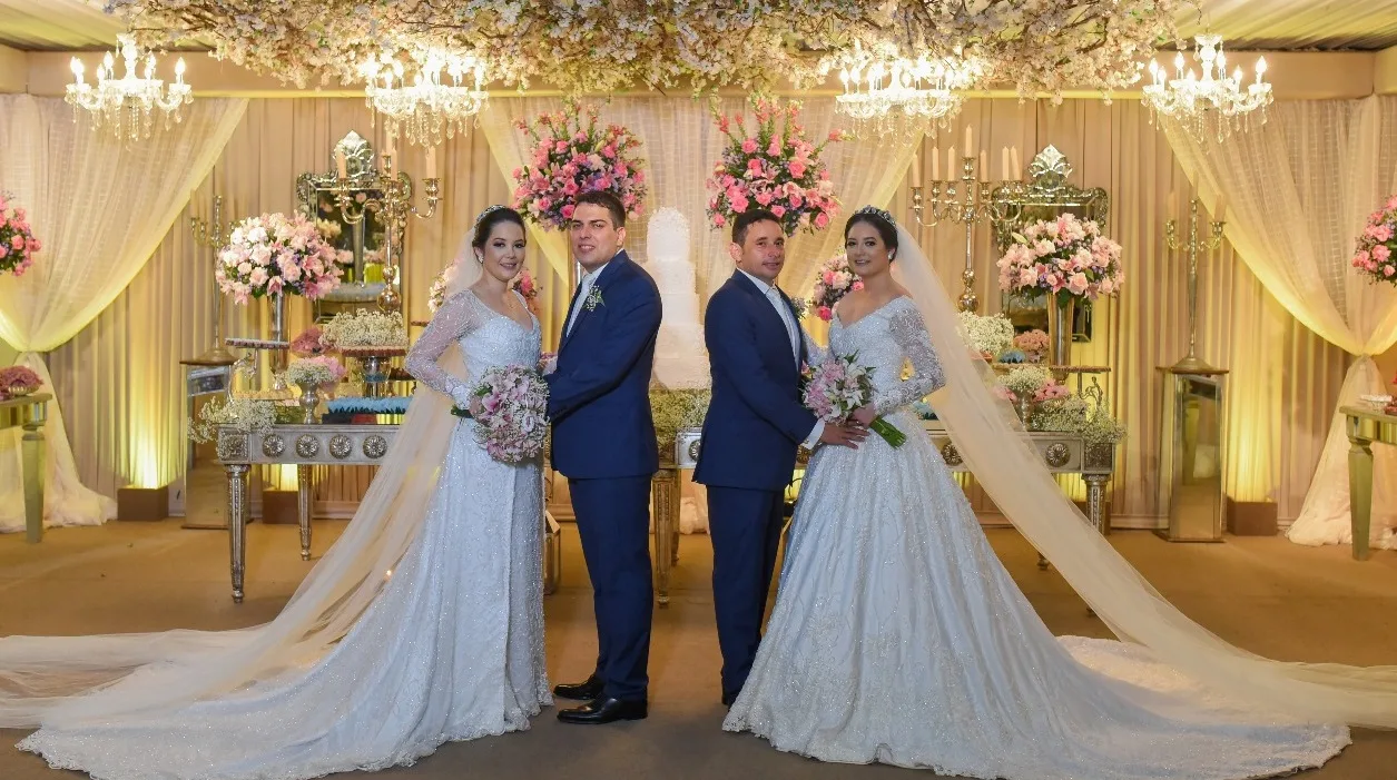 O casamento das irmãs Lya e Lyana Veras