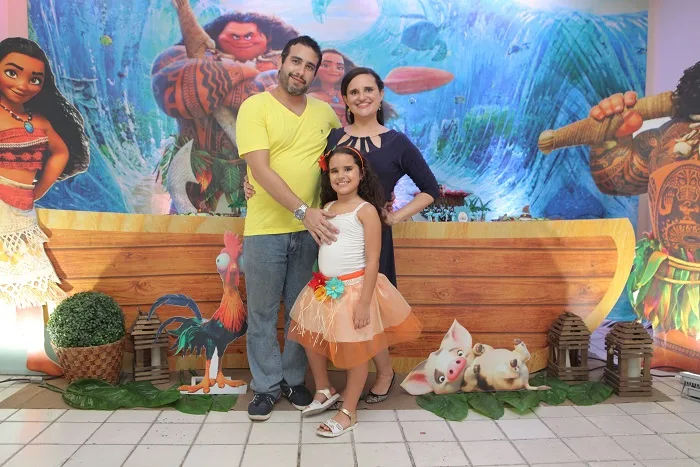 Letícia Ribeiro e Marcus Aurélio comemoram 7 anos da Rebeca