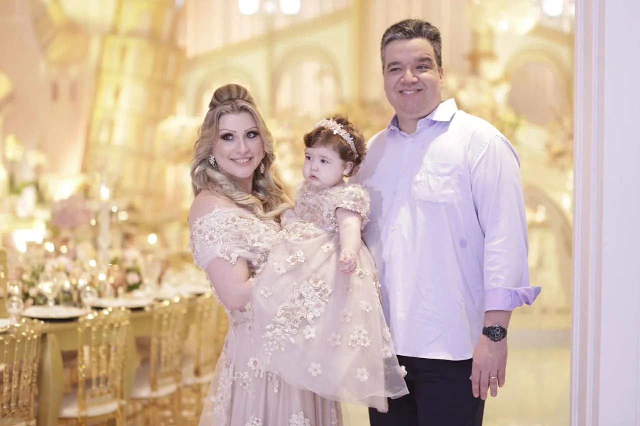 Tici e César Rego festejam 1 ano da Sophia
