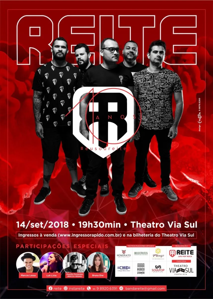 Banda Reite comemora 10 anos de sucesso