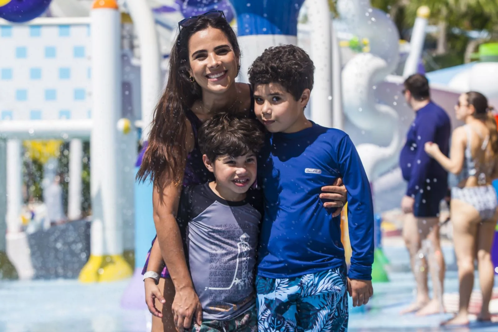 Wanessa e família curtem férias no Beach Park
