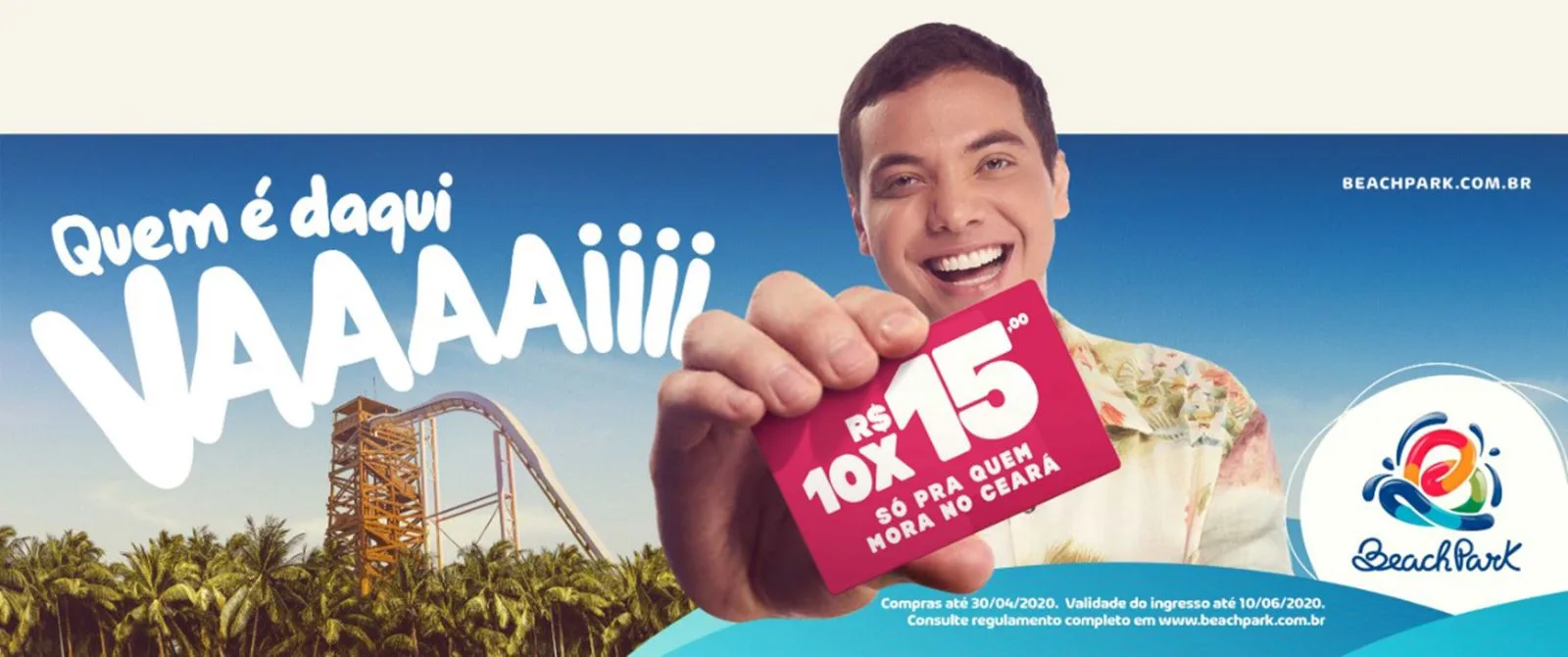 Nova campanha do Beach Park traz preço especial