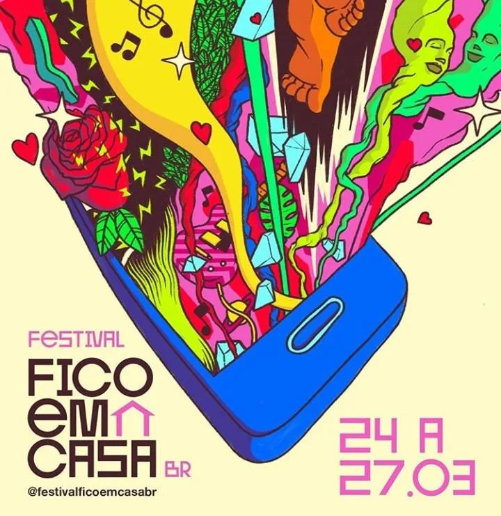 Festival Fico em Casa BR começa hoje