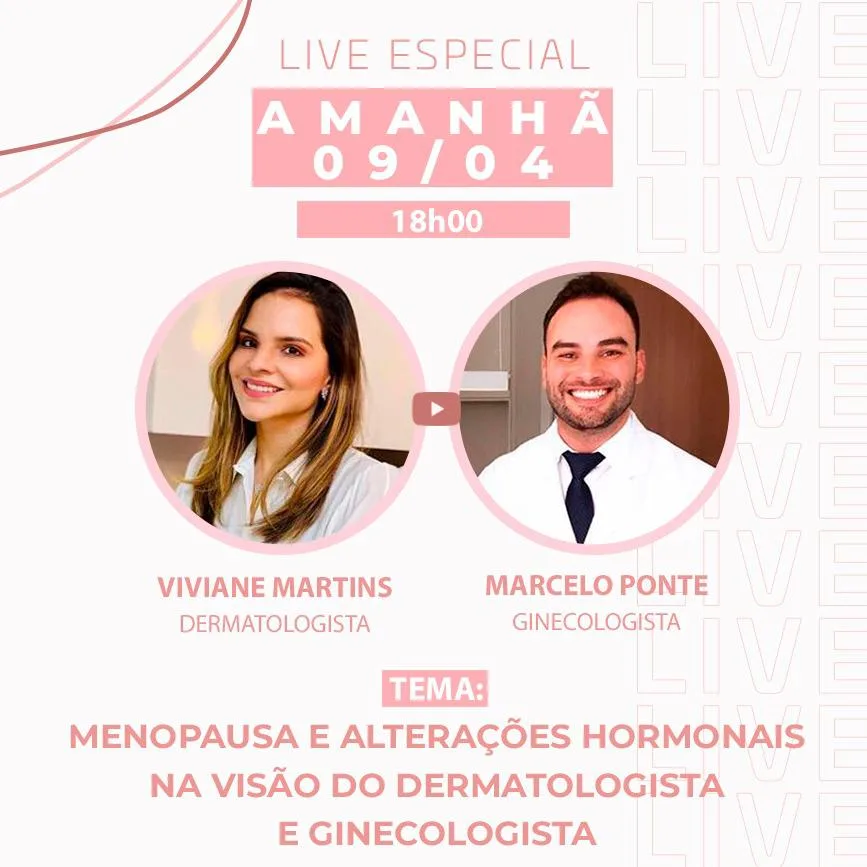 Live sobre Menopausa e Alterações Hormonais