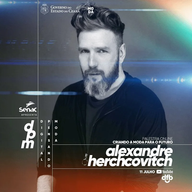Alexandre Herchcovitch confirmado na programação do “Digital Pensando Moda”