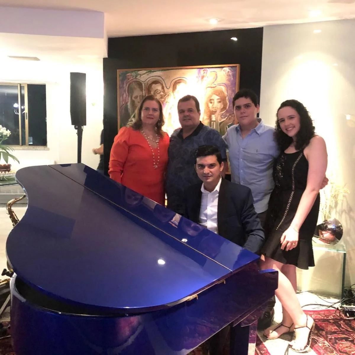 Rene Neto comemora aniversário em família