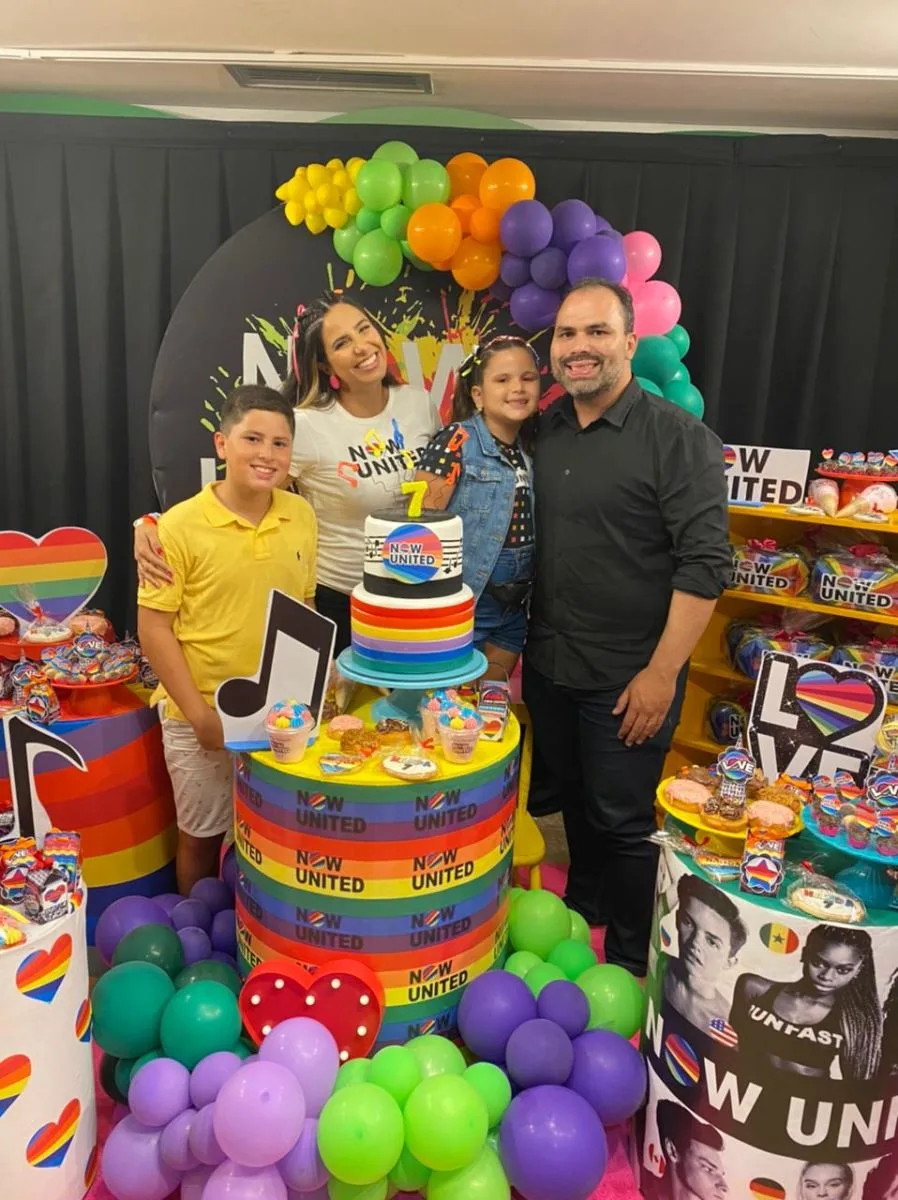 Isa Xavier e Fernando Guanabara festejam sete anos da Maria Fernanda