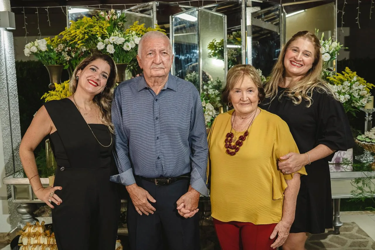Célia Bezerra e Jacob celebram Bodas de Ouro em família
