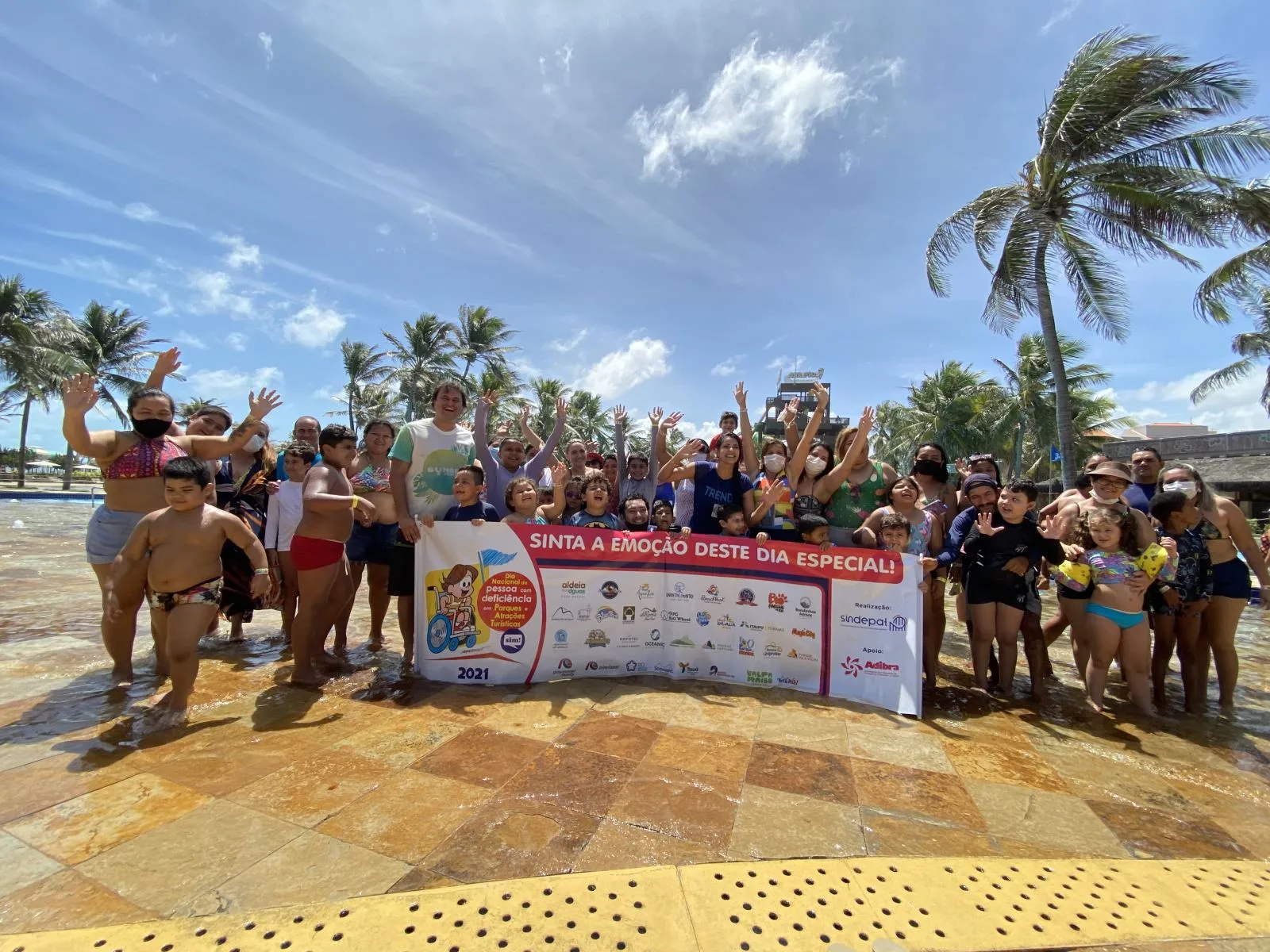 Beach Park recebe 320 crianças em comemoração ao Dia Nacional da Pessoa com Deficiência 2021