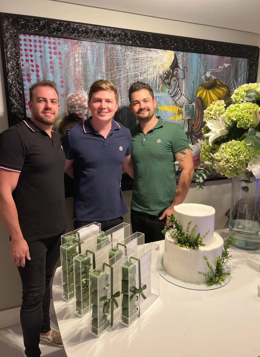 Nicola Martins, Diego Costa e Valter Serpa celebram novo ciclo em suas vidas