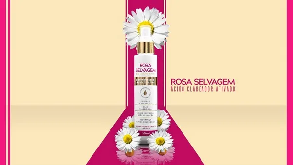 Compostos ativos do Rosa Selvagem Ácido Clareador