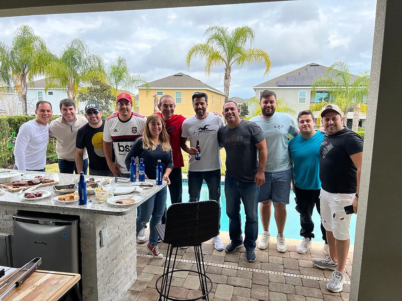 Luís Marcelo e Gabriel curtem fim de semana em Orlando