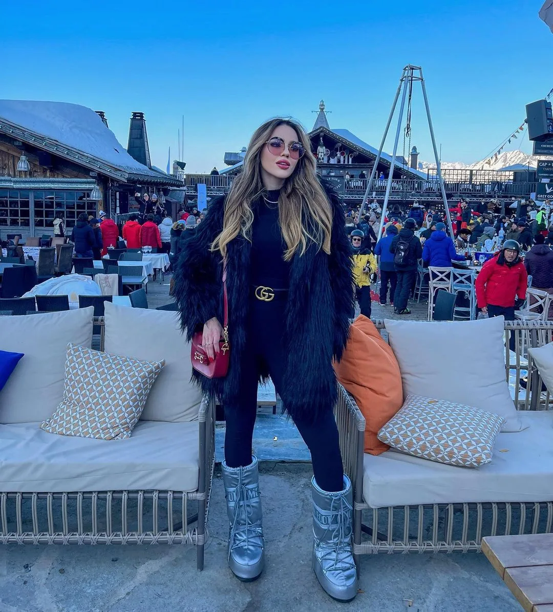 Empresária Letícia Gurgel curte férias na charmosa vila de Courchevel, nos alpes franceses