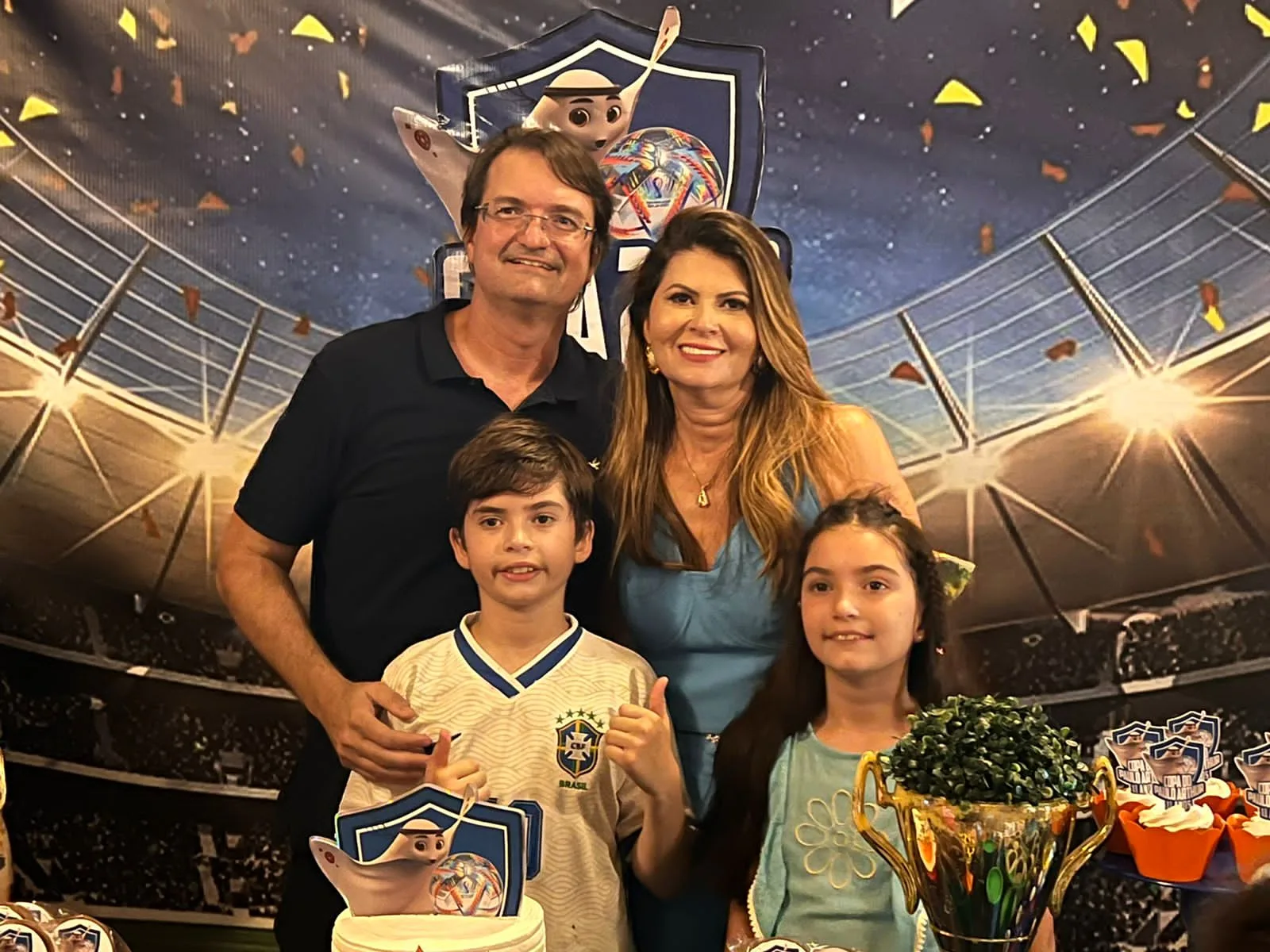 Michelinne e Edilson Pinheiro festejam os 11 anos do filho Paulo Arthur
