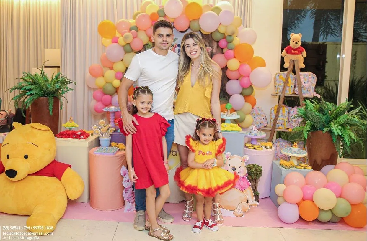Isabela Franklin e Ivan Bezerra Neto comemoram os três anos da filha Pietra