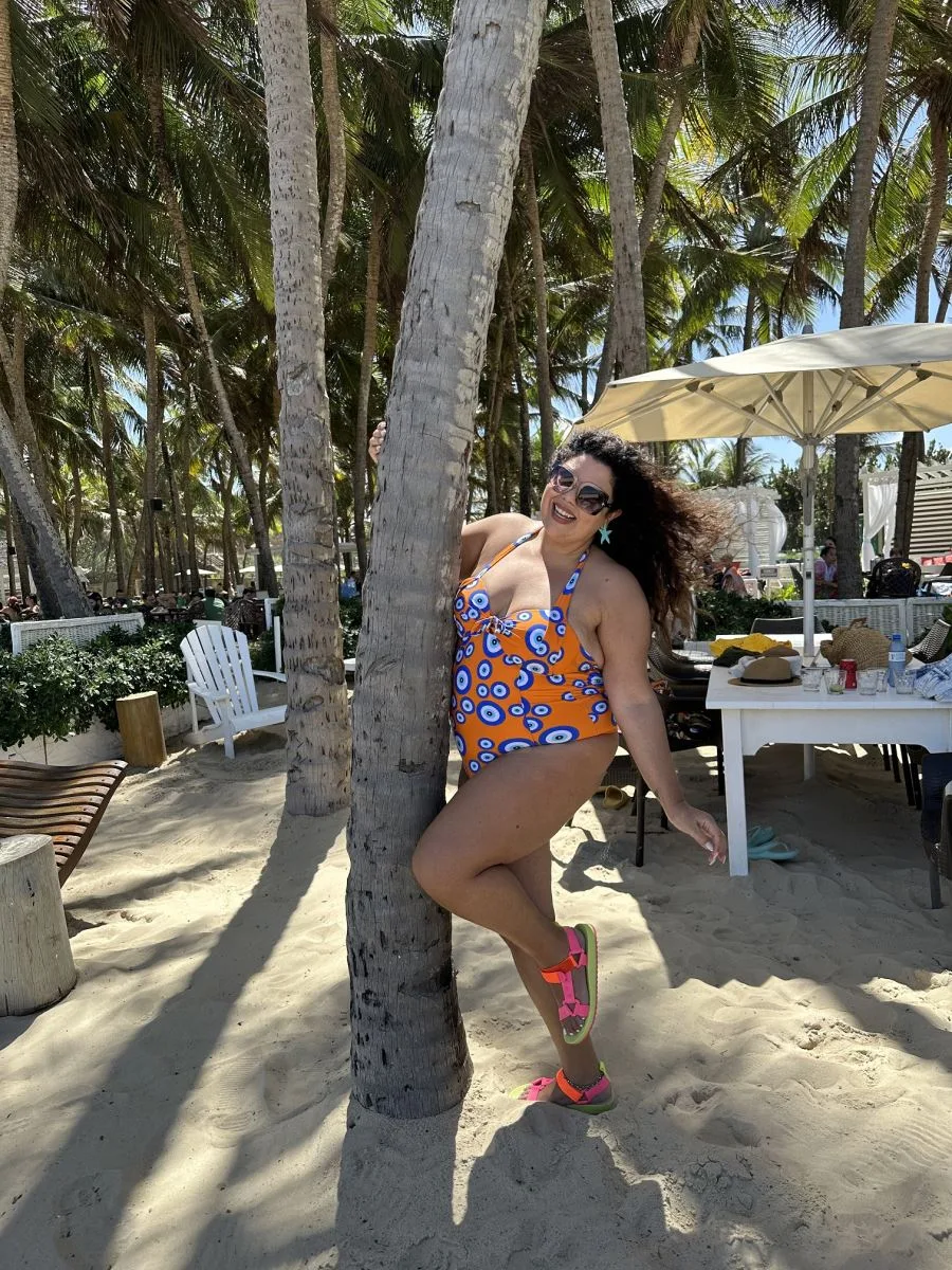 Fabiana Karla curte dia no Beach Park