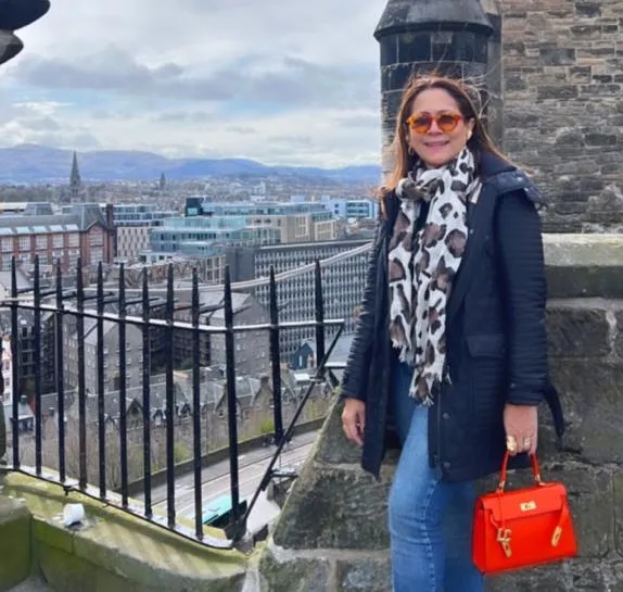 Julia Oliveira encantada por Edimburgo