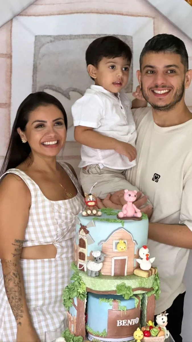 Thais Sombra e Diego Souza comemoram 3 aninhos do filhos Bento