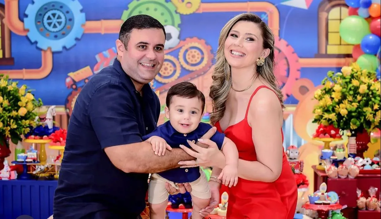 Andrea Morais e Rafael Tabosa festejam aniversário do filho Nicholas