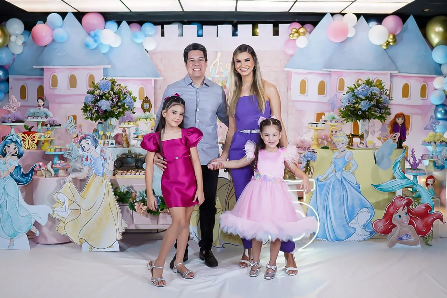 Aline e Andrei Aguiar celebram cinco anos da filha Liz