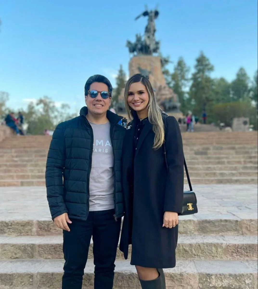 Aline e Andrei Aguiar pegam a rota de Mendoza