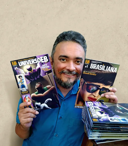 Elinaudo Barbosa lança quadrinhos de super-heróis autorais em Fortaleza