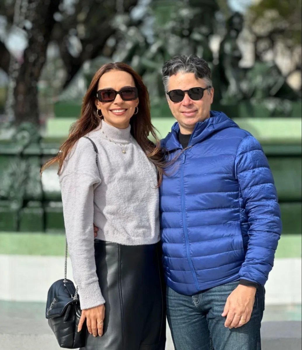 Carol e Sílvio Palácio curtem dias em Buenos Aires, na Argentina