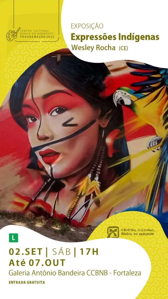 Wesley Rocha destaca universo indígena em exposição