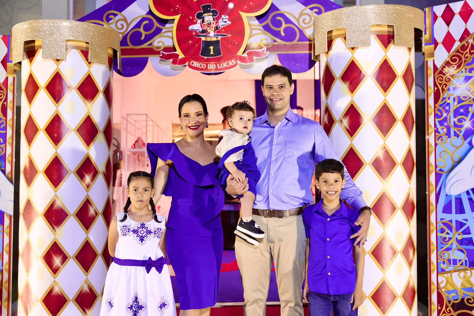 Carlos Alberto e Cristiane Silveira comandam festa de 1 aninho do filho Lucas