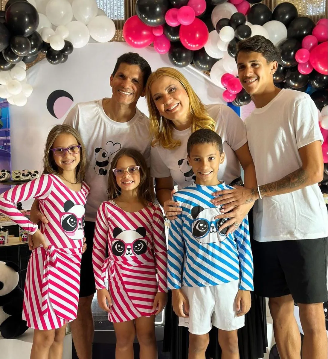 Natália Varela e Magno Alves festejam os sete anos da filha Loren