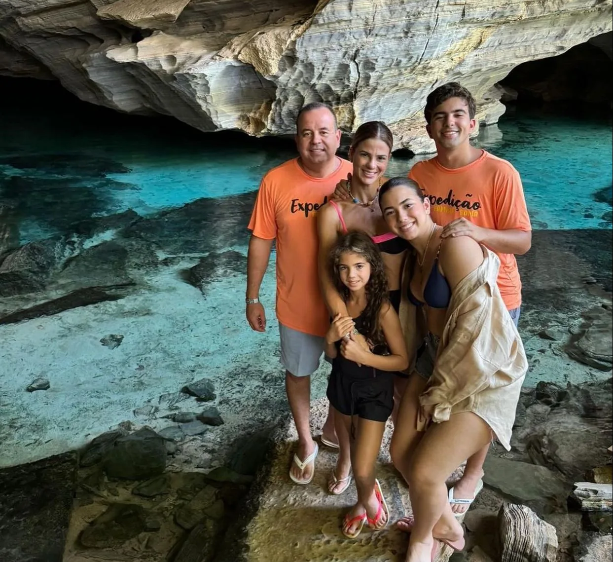 Juliana e Rodrigo Roma seguem em Expedição com toda a família