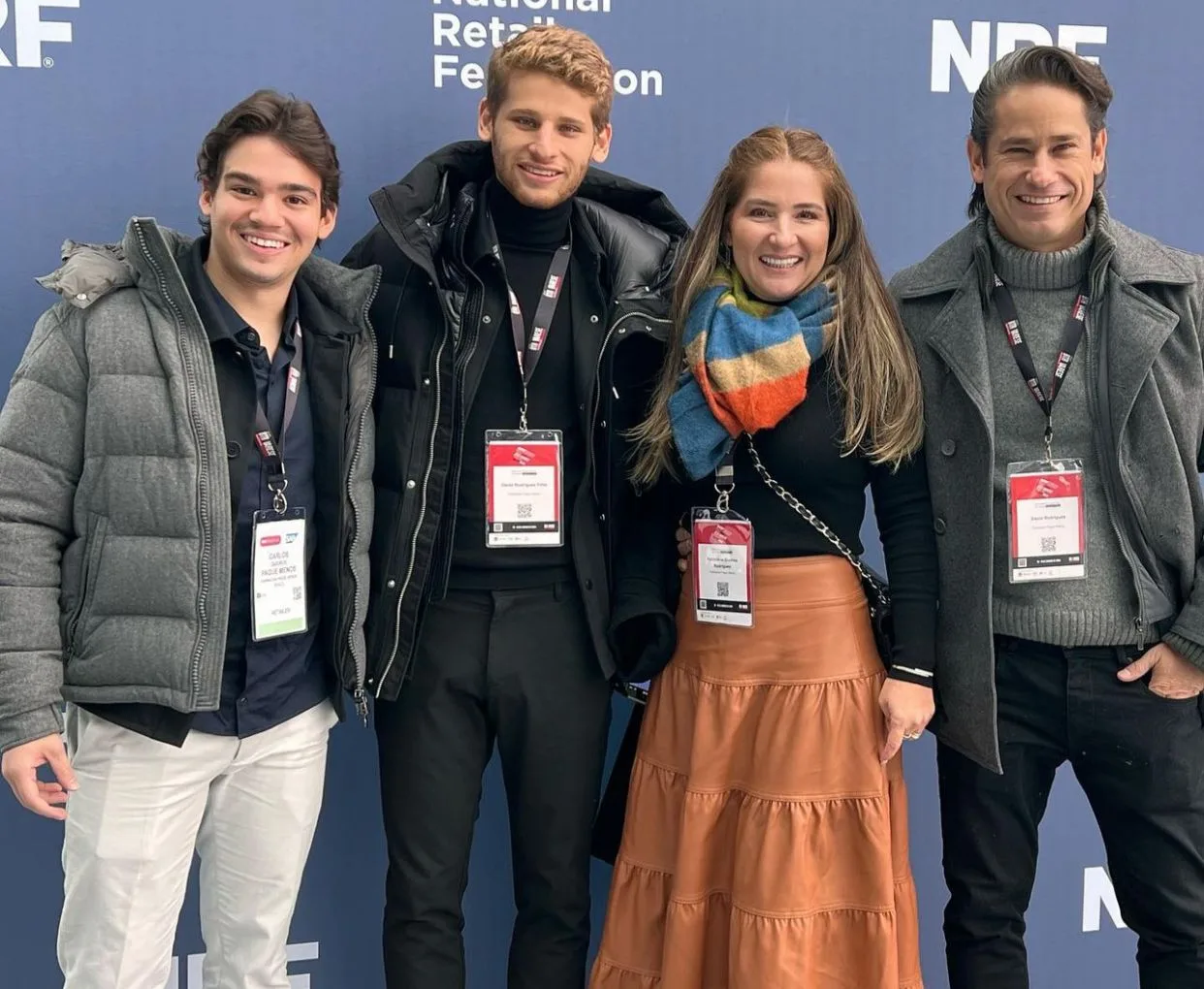 David e Patriciana Rodrigues participam da NRF, em Nova York