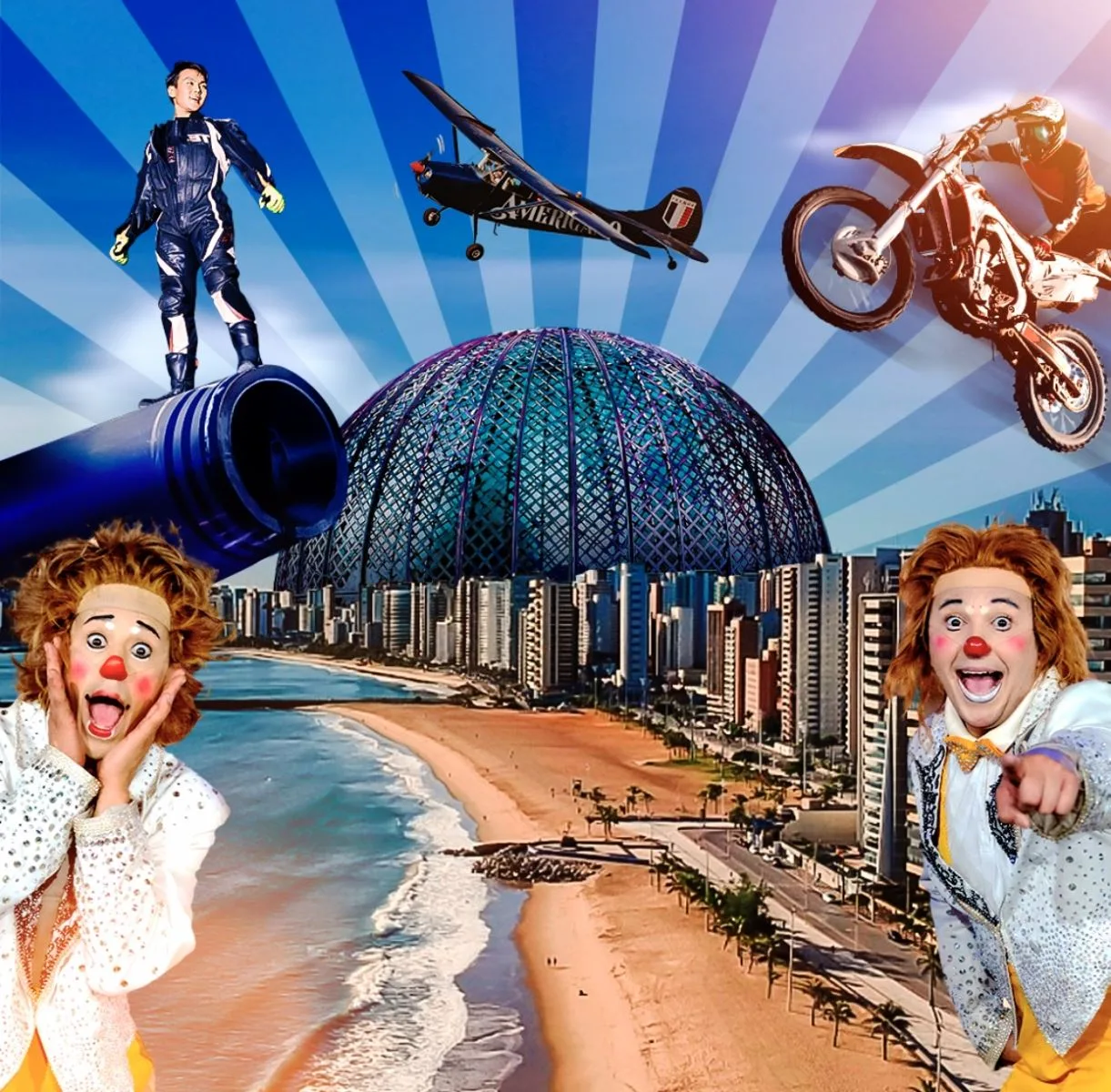 Aterro da Praia de Iracema recebe apresentação do Circo Americano