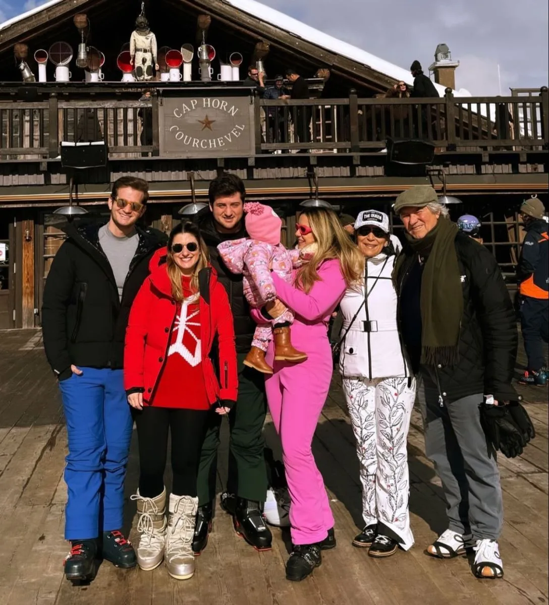 Depois de dias em Genebra, família Macedo esquia em Courchevel