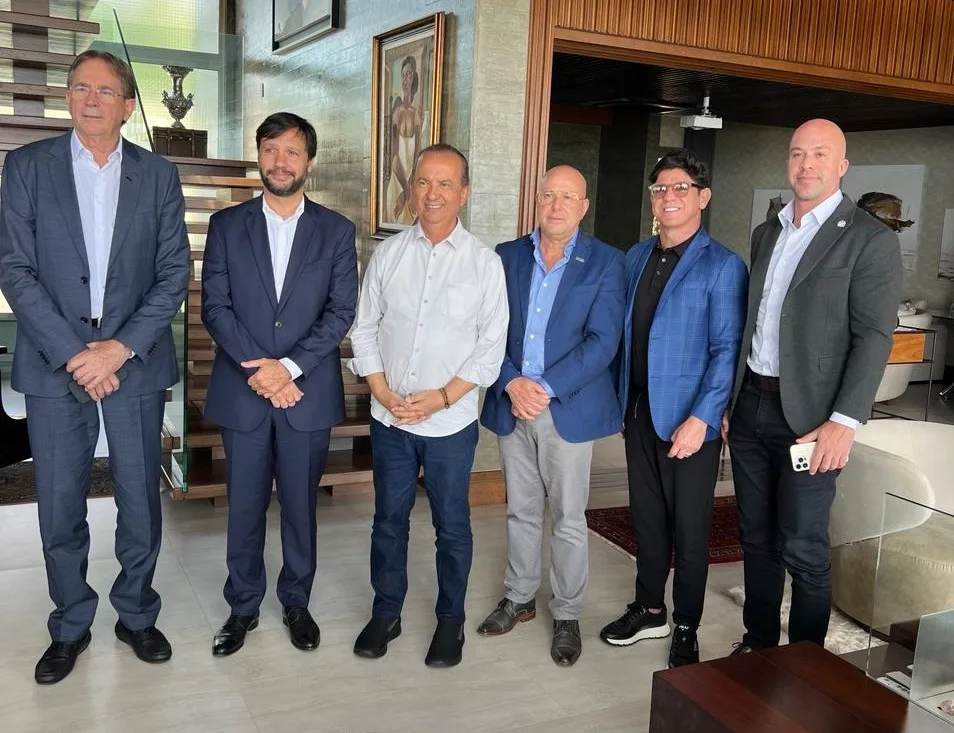 Executivos nacionais da Record são recebidos por Marcello Corrêa Petrelli em Santa Catarina